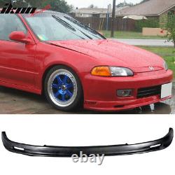 Fits 92-95 Honda Civic EG Mugen Front Bumper Lip + Clear LED Corner Lights