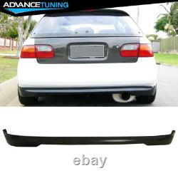 Fits 92-95 Honda Civic Hatchback Mugen Style Front Rear Bumper Lips Splitters