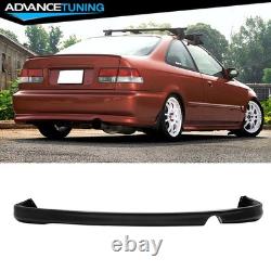 Fits 92-95 Honda Civic Mugen Front Bumper Lip Spoiler + Type R Rear Diffuser Lip