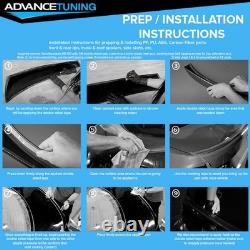 Fits 92-95 Honda Civic Mugen Front Bumper Lip Spoiler + Type R Rear Diffuser Lip