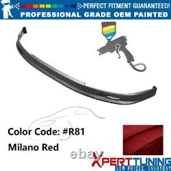 Fits 92-95 Honda Civic Mugen Style Front Bumper Lip PP Painted #R81 Milano Red