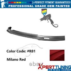 Fits 93-97 Honda Del Sol Mugen Style Front Bumper Lip PP Painted #R81 Milano Red