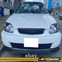 Fits 96-98 Honda Civic 2/4 Door Mugen Style Front + Rear Bumper Lip Spoiler PP