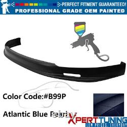 Fits 96-98 Honda Civic Mug Style Painted #B99P Atlantic Blue Pearl Front Lip PP