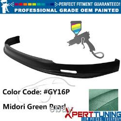 Fits 96-98 Honda Civic Mug Style Painted #GY16P Midori Green Pearl Front Lip PP