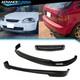 Fits 96-98 Honda Civic Mugen Style Pp Front Rear Bumper Lips + Type R Abs Grille