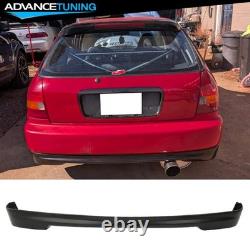 Fits 96-98 Honda Civic Mugen Style PP Front Rear Bumper Lips + Type R ABS Grille