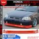 Fits 96-98 Honda Civic Painted Red Mugen Style Front Bumper Lip Spoiler Pu