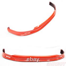 Fits 96-98 Honda Civic Painted Red Mugen Style Front Bumper Lip Spoiler PU
