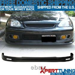 Fits 99-00 Honda Civic JDM Mugen Style Front Bumper Lip Spoiler Guard PP