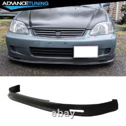 Fits 99-00 Honda Civic Mugen Front Bumper Lip + Rear Diffuser Lip + Window Visor