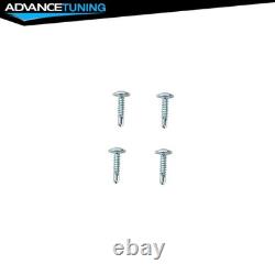 Fits 99-00 Honda Civic Mugen Front Bumper Lip + Rear Diffuser Lip + Window Visor