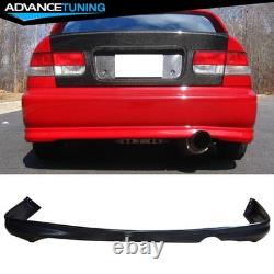 Fits 99-00 Honda Civic Mugen Front Bumper Lip + Rear Diffuser Lip + Window Visor