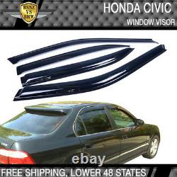 Fits 99-00 Honda Civic Mugen Front Bumper Lip Spoiler PP + Sun Window Visor