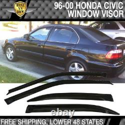 Fits 99-00 Honda Civic Mugen Front Bumper Lip Spoiler PP + Sun Window Visor