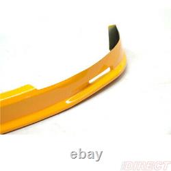 Fits 99-00 Honda Civic Mugen Style Front Bumper Lip Spoiler Painted Orange PU