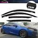 Fits For 16-20 Honda Civic Coupe Mugen Style Window Visor Shade Deflector With Rs