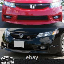 Fits Honda Civic 2009-2011 MUG Style Front Bumper Lip Spoiler Bodykit 4D PU