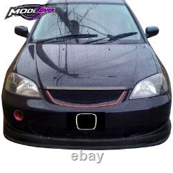 For 01-03 Honda Civic EM2 2DR Mugen Style Front + NEW TR Style Rear Bumper Lip