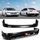 For 06-08 Honda Civic Sedan 4dr Mugen Rr Style Front & Rear Bumper Led Lip Kit