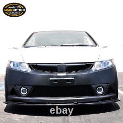 For 06-11 Civic Mugen RR PP Front Bumper + Side Skirt + Rear Lip + Trunk Spoiler