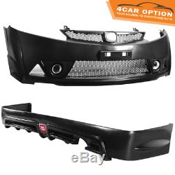 For 06-11 Civic Mugen RR PP Front Bumper + Side Skirt + Rear Lip + Trunk Spoiler