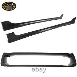 For 06-11 Civic Mugen RR PP Front Bumper + Side Skirt + Rear Lip + Trunk Spoiler