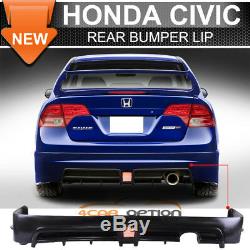 For 06-11 Civic Mugen RR PP Front Bumper + Side Skirt + Rear Lip + Trunk Spoiler