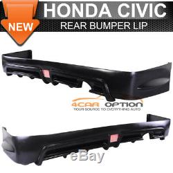 For 06-11 Civic Mugen RR PP Front Bumper + Side Skirt + Rear Lip + Trunk Spoiler