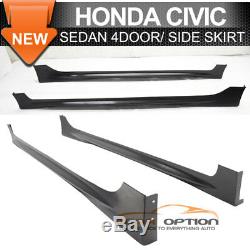 For 06-11 Civic Mugen RR PP Front Bumper + Side Skirt + Rear Lip + Trunk Spoiler