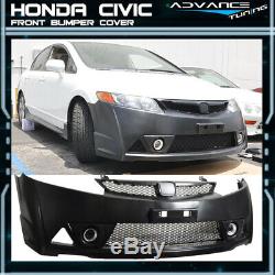 For 06-11 Civic Mugen RR Style Front Bumper + Rear Lip PP