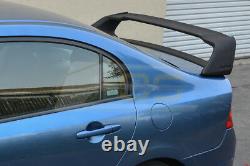 For 06-11 Civic Sedan Mugen RR Rear Trunk Lid Wing Spoiler With Black Emblems Pair