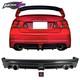 For 06-11 Honda Civic 4dr Mugen Rr Style Rear Bumper Diffuser With3rd Brake Light