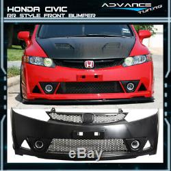 For 06-11 Honda Civic Mugen RR Style Front Bumper + Lip Body Kit