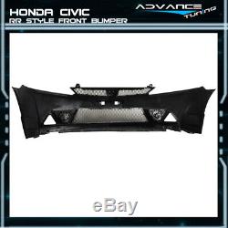 For 06-11 Honda Civic Mugen RR Style Front Bumper + Lip Body Kit
