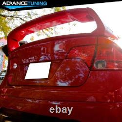 For 06-11 Honda Civic Sedan 4DR Mugen Style Rear Trunk Spoiler #R513 Rallye Red