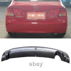For 06UP Honda Civic Type-R Mugen Style Carbon Fibre Rear Bumper Diffuser Lip