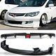 For 09-11 Honda Civic 4 Dr Sedan Mugen Front Lip + Rear Led Diffuser Lip Spoiler