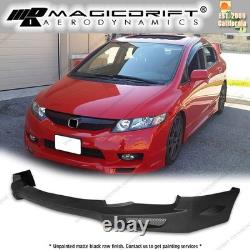 For 09-11 Honda Civic 4DR Sedan N-SPEC NS Style Front Bumper Lip Spoiler Painted