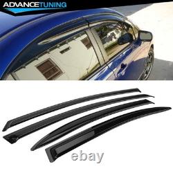 For 09-11 Honda Civic Sedan Mugen Style Front Bumper Lip Spoiler + Window Visors