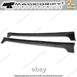 For 12-15 Honda Civic 9th GEN 4DR Sedan JDM RR Mugen Style Side Skirt Painted PU