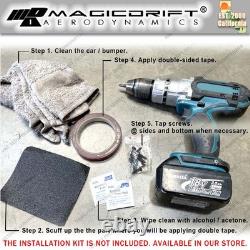 For 12-15 Honda Civic 9th GEN 4DR Sedan JDM RR Mugen Style Side Skirt Painted PU