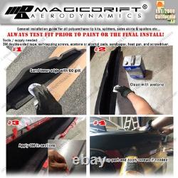 For 12-15 Honda Civic 9th GEN 4DR Sedan JDM RR Mugen Style Side Skirt Painted PU