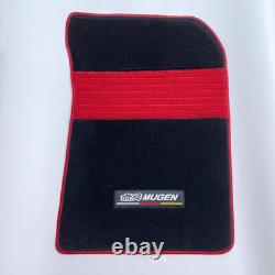 For 12-15 Honda Civic FB SI 4 Door 1set MUGEN Black Nylon Carpet Floor Mats New