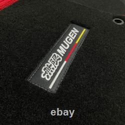 For 12-15 Honda Civic FB SI 4 Door 1set MUGEN Black Nylon Carpet Floor Mats New