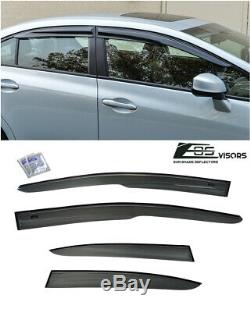 For 12-15 Honda Civic Mugen II Style Window Visors Rain Guard Defector FB6 4DR