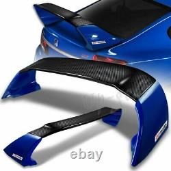 For 12-15 Honda Civic Sedan MUGEN Carbon Fiber Factory Blue Rear Spoiler Wing