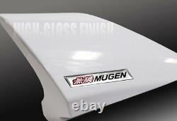 For 12-15 Honda Civic Sedan MUGEN Carbon Fiber Factory White Rear Spoiler Wing