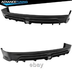 For 13-15 Honda Civic Mugen RR Style Rear Bumper Lip Diffuser 3rd LED Brake ABS For 13-15 Honda Civic Mugen RR Style Rear Bumper Lip Diffuser 3rd LED Brake ABS