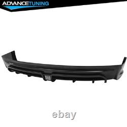 For 13-15 Honda Civic Mugen RR Style Rear Bumper Lip Diffuser 3rd LED Brake ABS